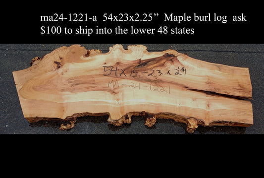 Maple Burl Slab | Maple | Table Slab | Epoxy Idea | MA24-1221