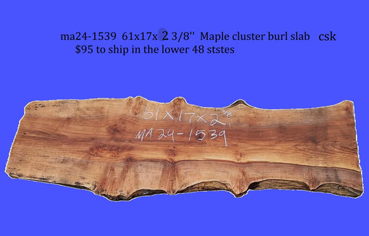 Maple Burl Slab | Maple | Table Slab | Epoxy Idea | ma24-1539