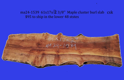 Maple Burl Slab | Maple | Table Slab | Epoxy Idea | ma24-1539