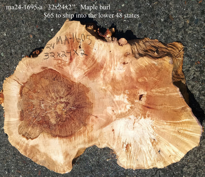 Maple Slab | Craft Woods | DIY | River Table | MA24-1605