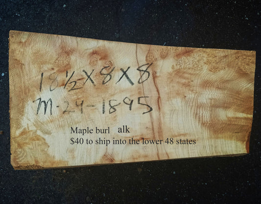 Maple Burl Block | DIY | Bowl Turning | Ma24-1895