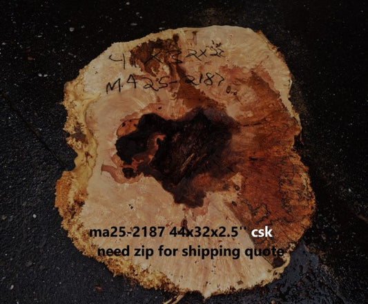 Spalted Maple Burl | Cookie Cut | River Table | DIY |  MA25-2187