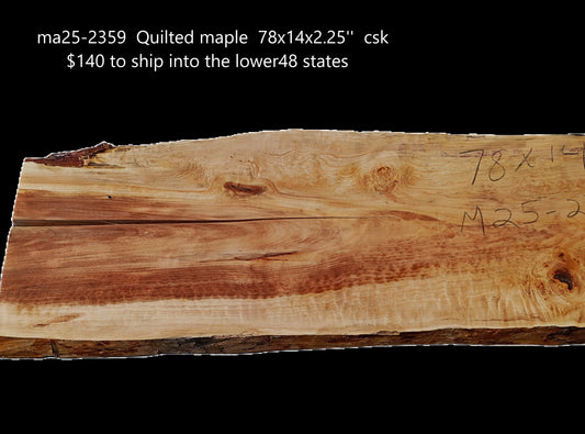 Quilted Maple Burl Slab | DIY | Table | Craft Wood | River Table | Ma25-2359