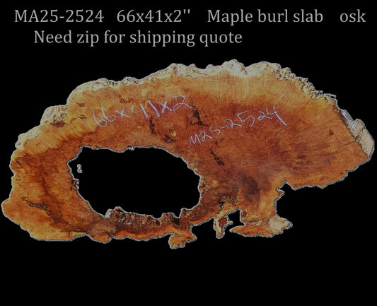 Maple Burl Slab | DIY Crafts| Burl Table | MA25-2524