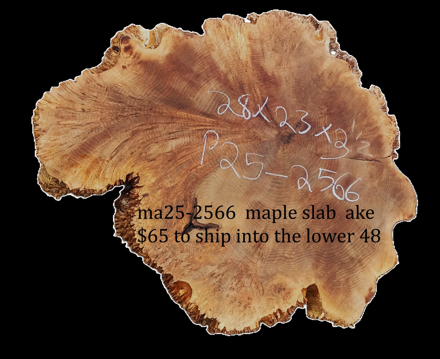 Maple Burl | Live Edge | River Table | DIY | Craft Wood | ma25-2566
