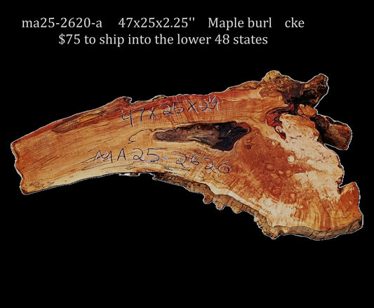 Maple Burl | DIY Crafts | Live Edge Table | river table | MA25-2620