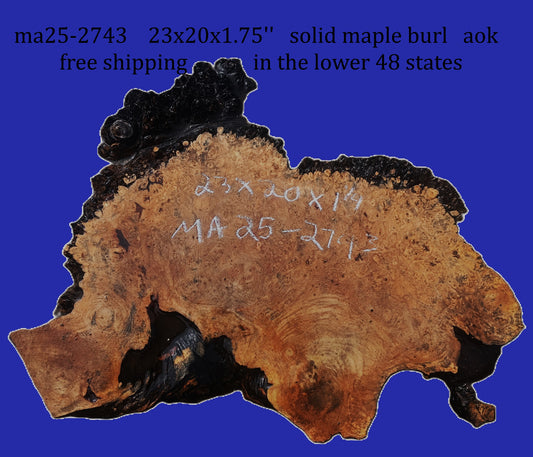 Maple Burl | Live Edge | River Table | DIY | MA25-2743