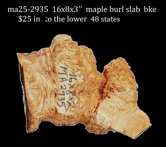 Maple Burl | craft wood | Live Edge Slab | River Table | DIY | MA25-2935