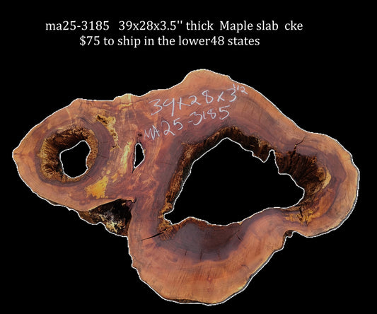 Maple Burl | Live Edge | River Table | DIY | Ma25-3185