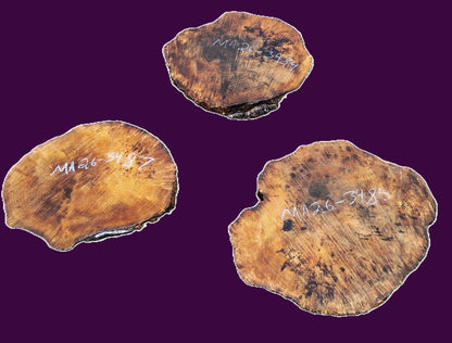 Maple Burl Cookie Cuts | Clock | DIY  | Craft-wood | MA 3487, 3485, 3484