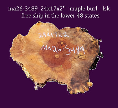 Maple Burl | Bowl Turning | DIY | Table | Craft-wood | MA26-3489