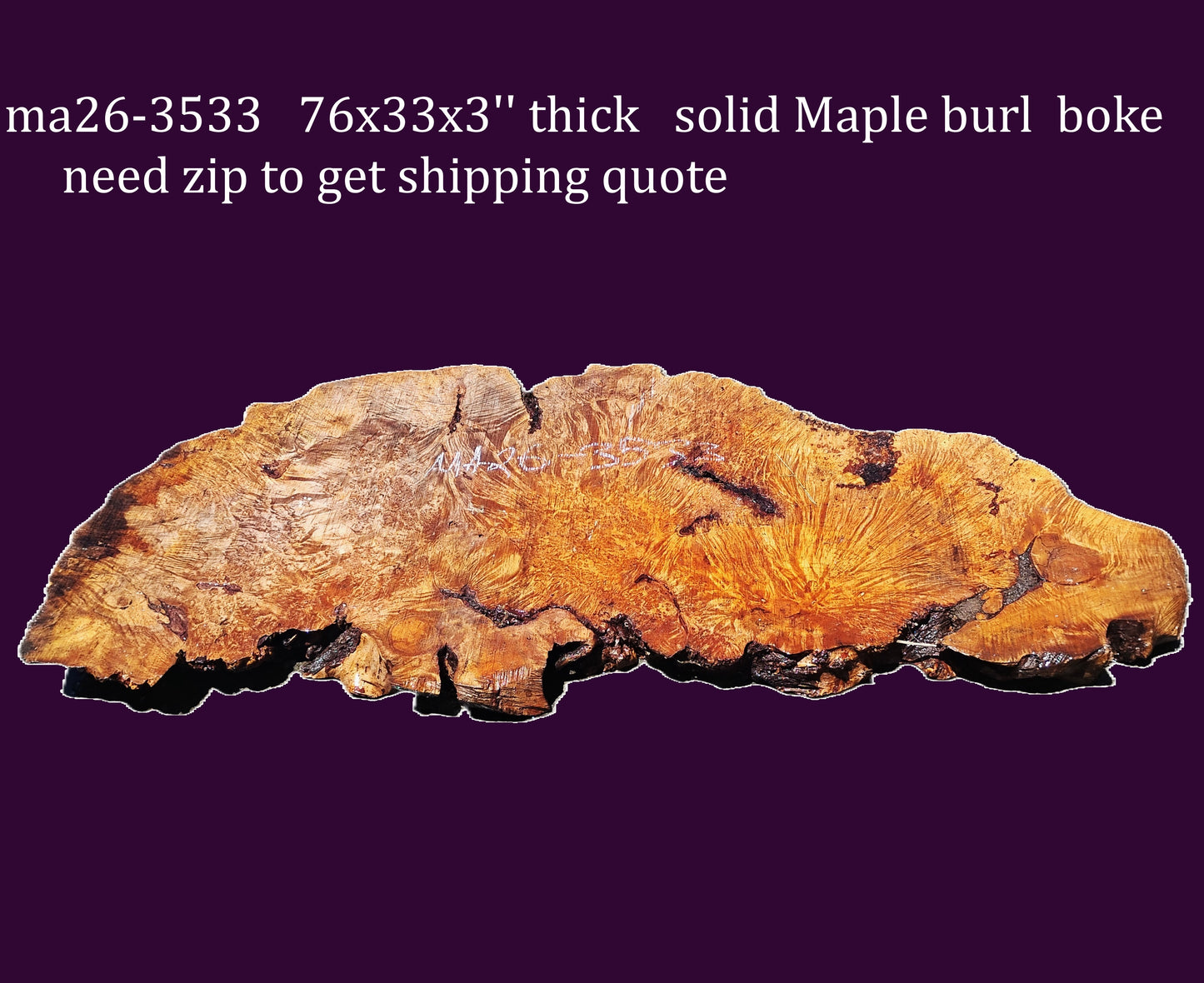 Maple Burl | DIY Crafts | Craftwood | Table | MA26-3533