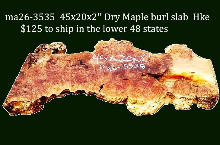 Maple Burl Slab | DIY Crafts | Craftwood | Table | MA26-3535