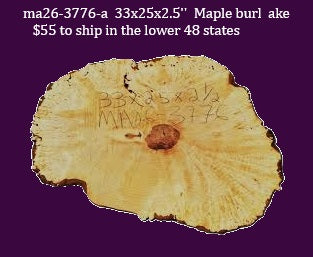 Maple Burl Slab | DIY | River Table | Craft-wood | ma26-3776
