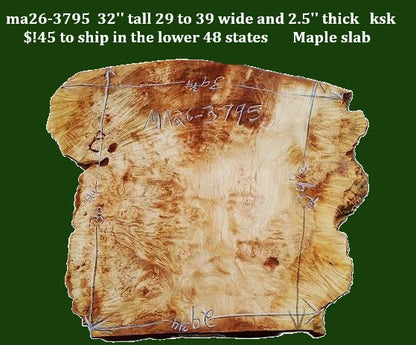 Maple Burl slab | DIY | River Table | Craft-wood | ma26-3795