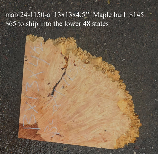 Maple Burl Block | Craft wood | Maple Burl | DIY Craft Wood | MA24-1150