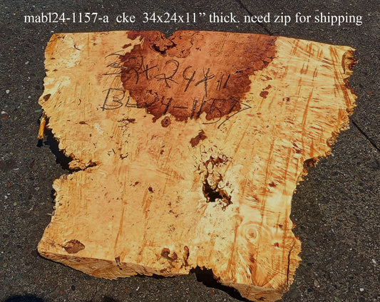 Maple Cap | Craft wood | Solid Burl | DIY Craft Wood | Bl24-1157