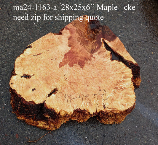 Maple Burl Block | Craft wood | Solid Burl | DIY Craft Wood | MA24-1163