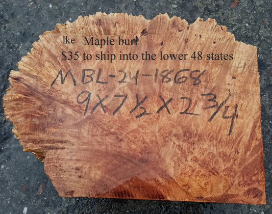 Maple Burl Block | DIY | Bowl Turning | Ma24-1868