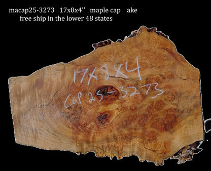 Maple Cap | Maple Burl | DIY | Craft Wood | macap25-3273