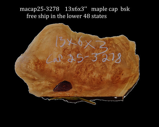 Maple Cap | Maple Burl | DIY | Craft Wood | MaCap25-3278