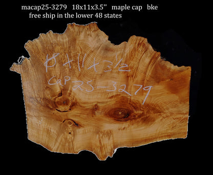 Maple Cap | Maple Burl | DIY | Craft Wood | MaCap25-3279