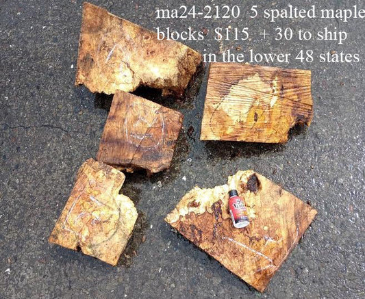 Maple Turning Blocks | Spalted Maple | Diy Craft Wood | Bowl Turning | MA24-2120