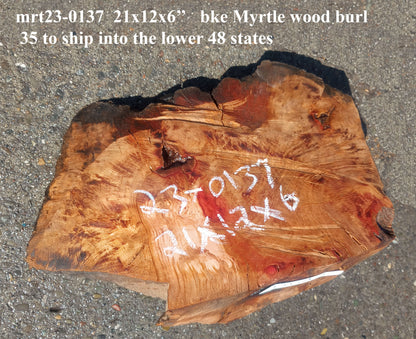 Myrtle Burl Slab |  DIY Crafts | Epoxy Idea | MRT23-0137