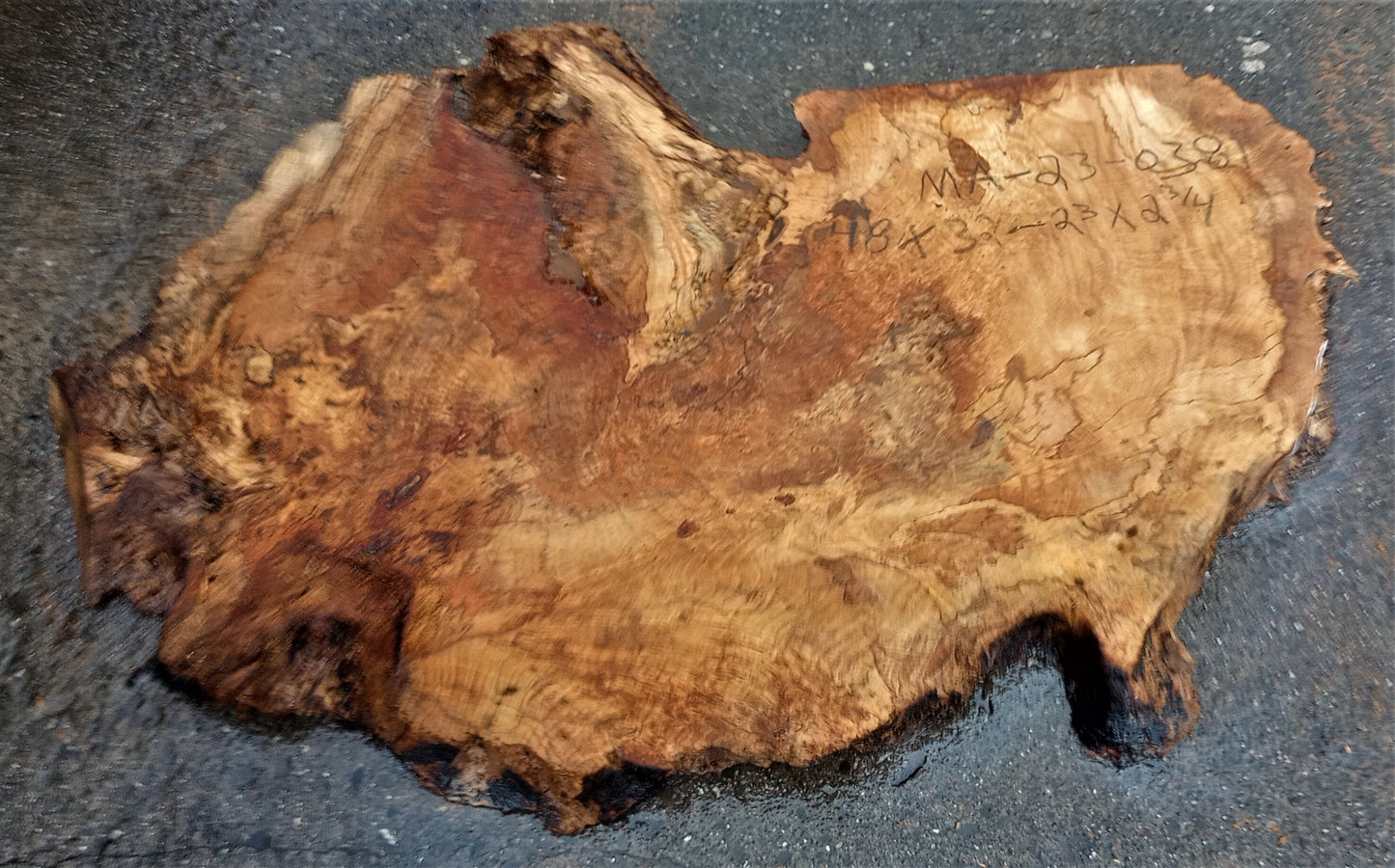 Myrtle burl | epoxy river table | exotic wood | Bay Laurel | DIY | mrt23-0381