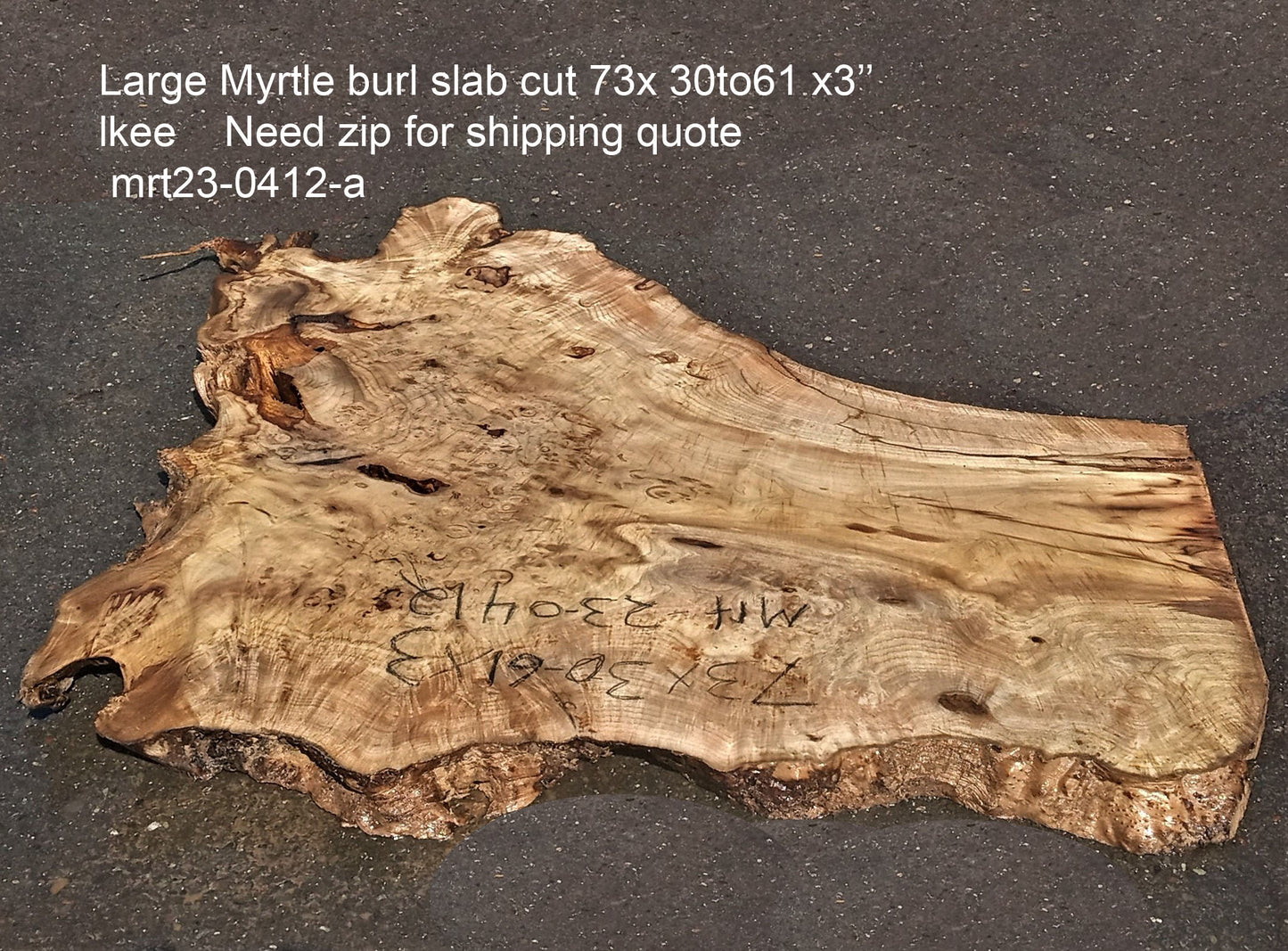 Myrtle burl | burl table | exotic wood | epoxy river table | DIY | mrt23-0412