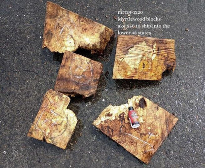 Splated and Burl Blocks | Myrtle | DIY | Wood Turning | Mrt24-1220