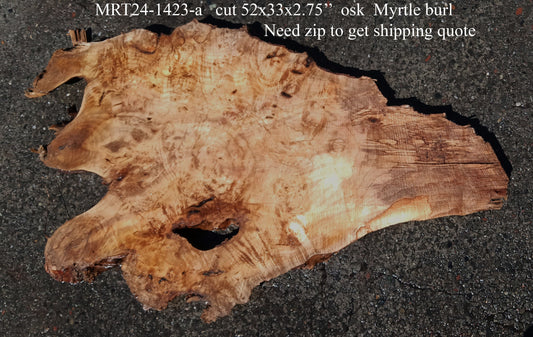 Epoxy River Table | Live Edge | DIY Crafts | Myrtle Burl | MRT24-1423