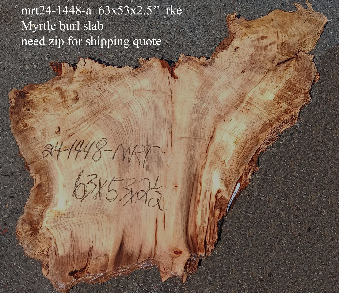 Myrtle Burl Slab |  DIY Crafts | Epoxy Idea | MRT24-1448