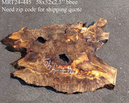 Myrtle Wood | Burl slab | Epoxy River Table | DIY Wood | Mrt-445