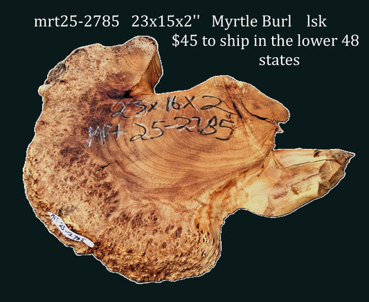 Myrtle Burl Slab| DIY Crafts | Myrtle Wood | MRT25-2785