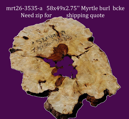 Myrtle Burl | DIY | Table | Craft Wood | Mrt26-3535