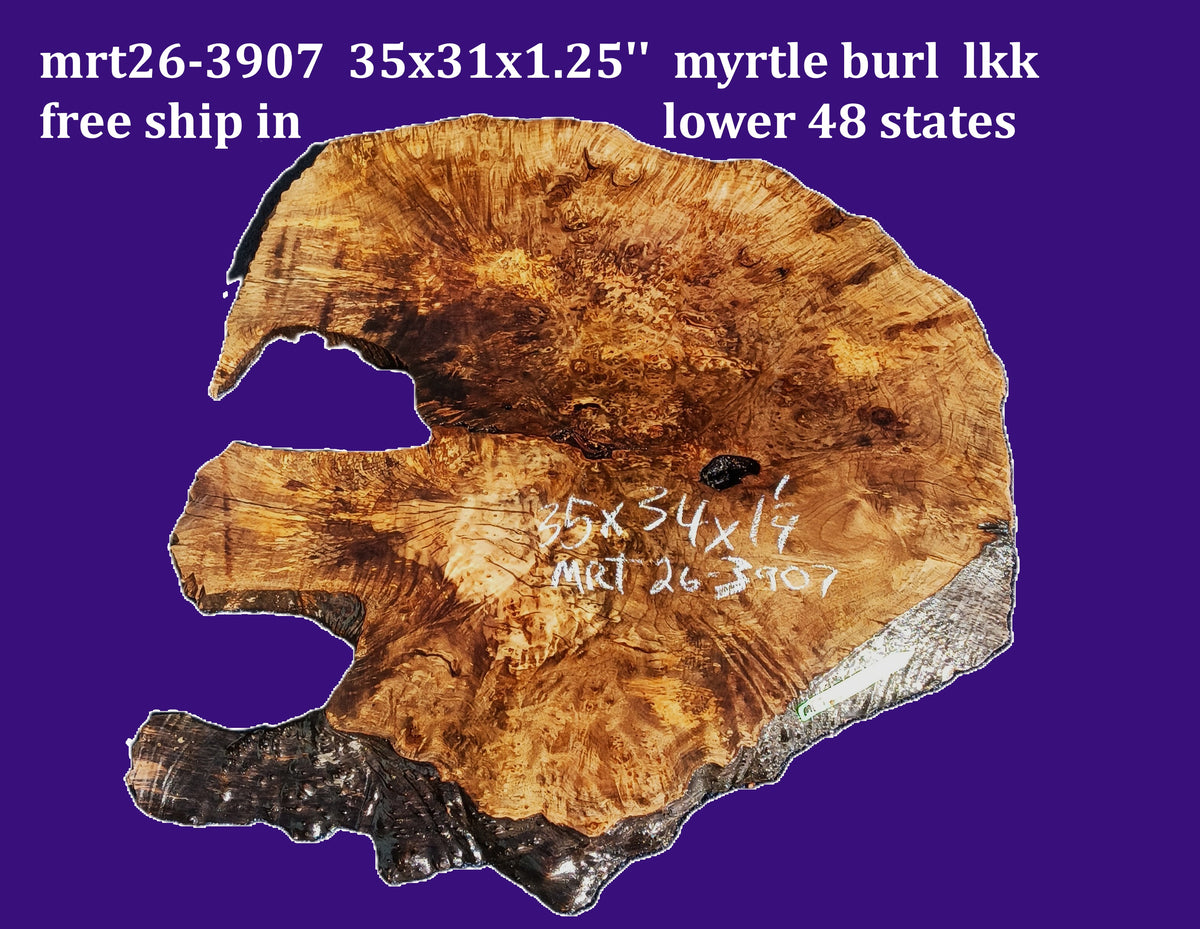 Myrtle Bay Laurel Burl | River Table | DIY | Live edge slab | MRT26-3907