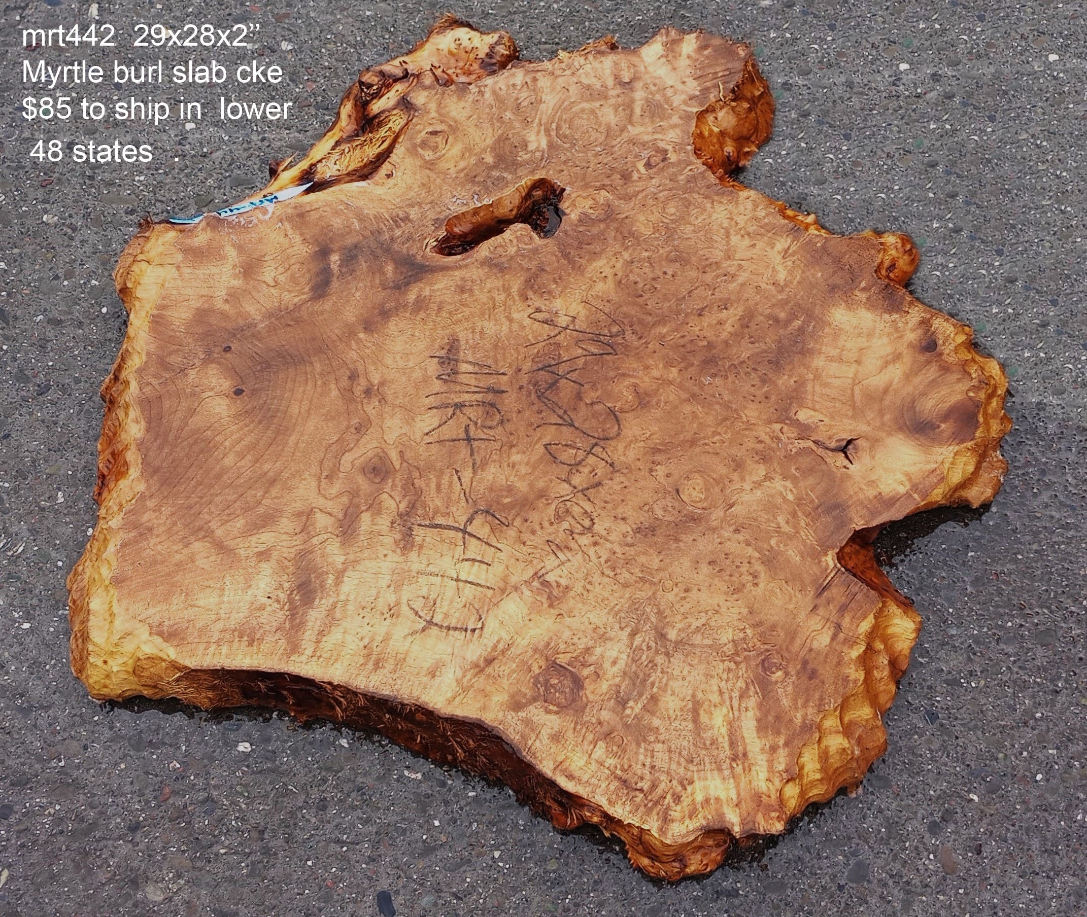 myrtle wood | burl slab | epoxy river table | DIY wood | mrt-442 ...