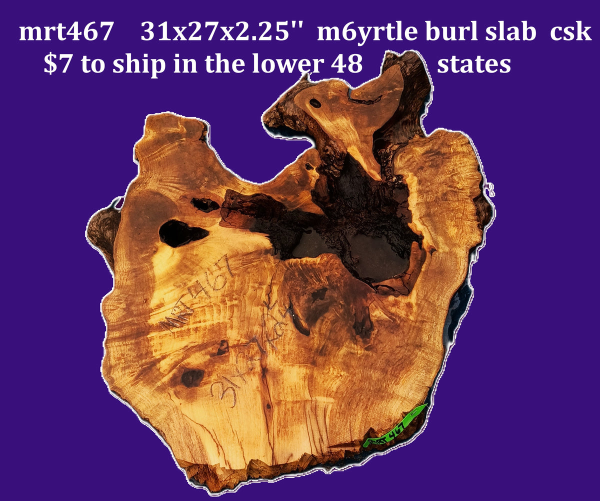 Myrtle Bay Laurel Burl | DIY | Live Edge Slab | River Table |craft ideas | MRT467