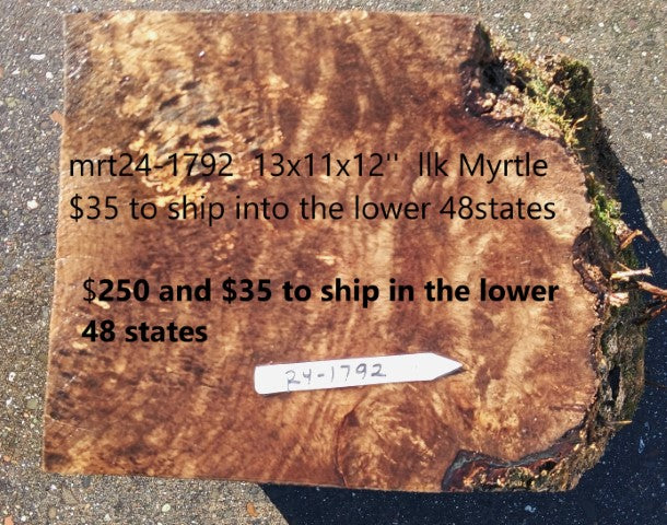 Myrtle Burl block | DIY | wood turning | Craft Wood | bowl turning | Mrt24-1792