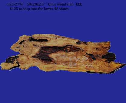 Olive Wood | Live Edge | River Table | DIY | OL25-2776