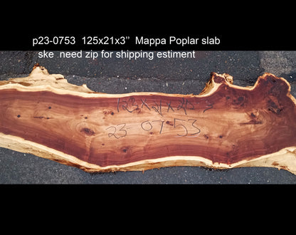 Mappa burl | Poplar | river table | live edge slab | DIY ideas | p23-0753