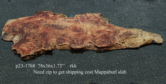 MappaBurl | Poplar | Burl Slab | River Table | P24-0768