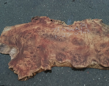 MappaBurl | Poplar | Burl Slab | River Table | P24-0768