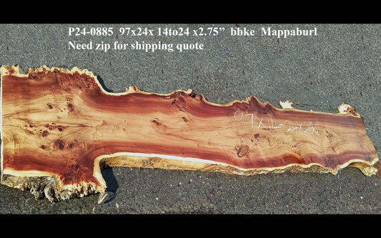 Poplar Burl Slab | Burl | Epoxy River Table Idea | P24-0885