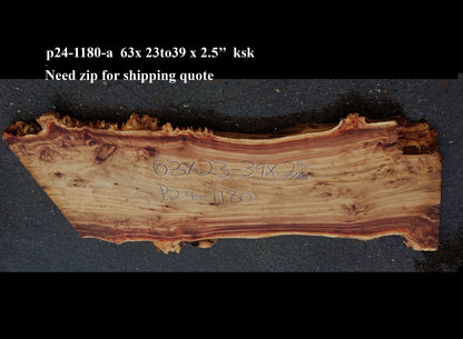 Mappa burl | Poplar | Burl Slab| Desk | Dining Table | P24-1180