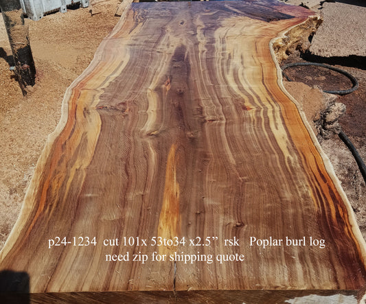 Mappa burl | live edge | River Table | dining table | P24-1234