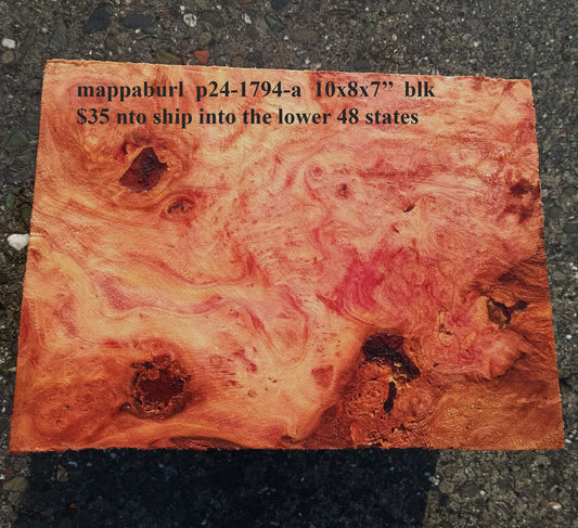 Poplar Burl Block | Turning Wood | DIY | P24-1794