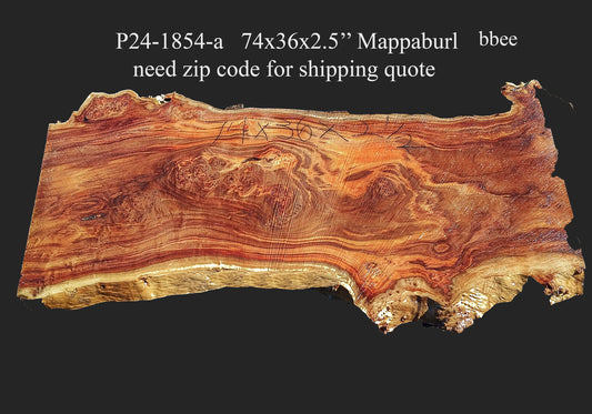 Mappa Burl | Poplar | River Table | Live Edge | DIY | p24-1854