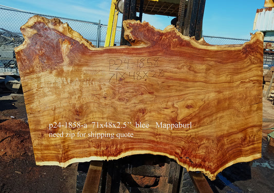 Mappa Burl Slab | River Table | Live Edge | p24-1858